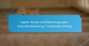 Ingwer: Rituale und Überzeugungen, Kulturelle Bedeutung, Traditionelle Heilung